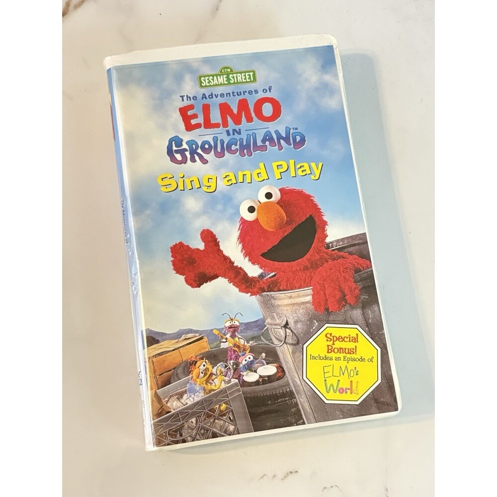 Sesame Street - The Adventures of Elmo in Grouchland: Sing and Play (VHS, 1999)